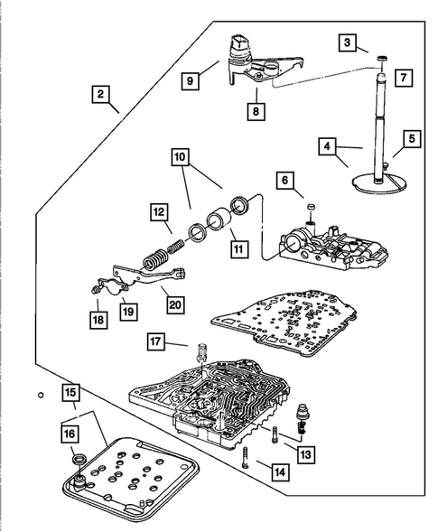 Valve Body for 2006 Chrysler Sebring #0
