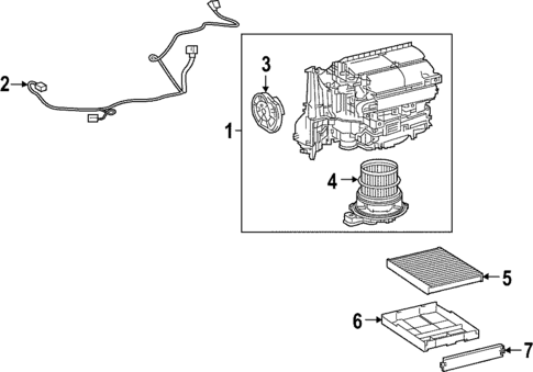 Blower Motor & Fan for 2025 Toyota Corolla Cross #0