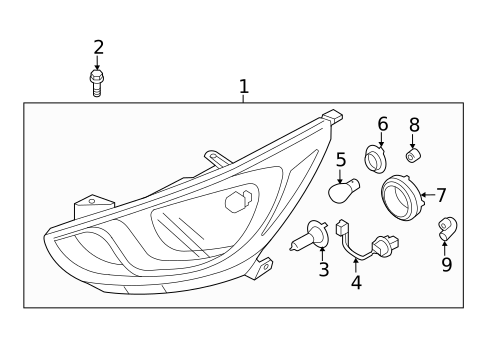 Bulbs - Chassis for 2015 Hyundai Accent #1