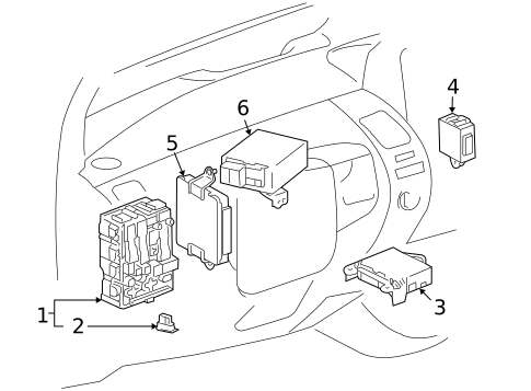 Electrical Components for 2004 Toyota Prius #1