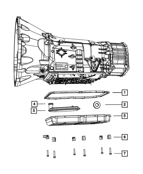 Case, Extension, Oil Pan, and Indicator (Dipstick) for 2011 Dodge Challenger #1