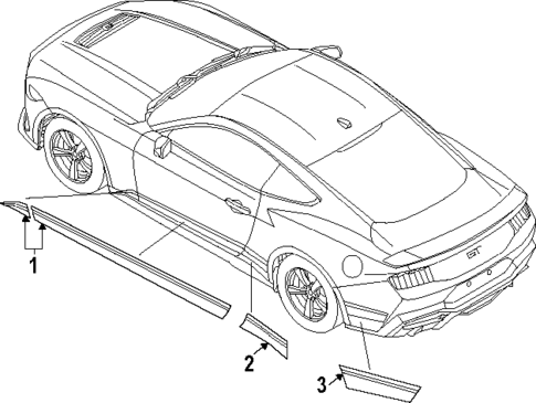 Stripe Tape for 2025 Ford Mustang #5