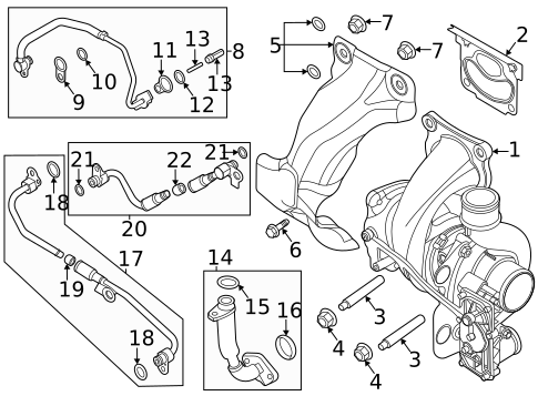 Turbo Charger for 2021 Lincoln Corsair #0