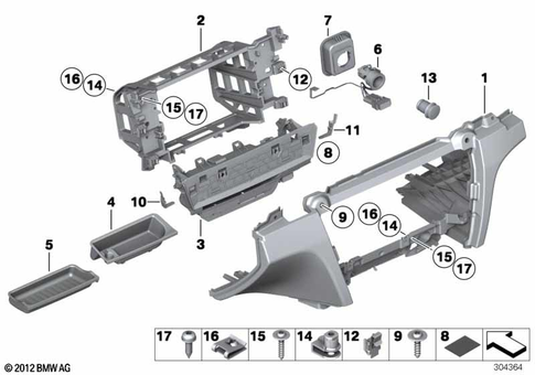 Instrument Carrier / Mounting Parts for 2013 BMW BMW ALPINA B7L #2