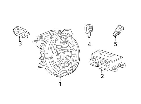 Air Bag Components for 2021 Cadillac CT4 #2