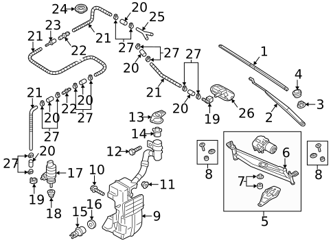 Wiper & Washer Components for 2019 Volkswagen Tiguan #8