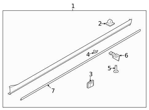 Exterior Trim - Pillars for 2024 Kia Sorento #0