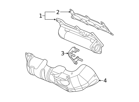 Exhaust Manifold for 2010 Saab 9-5 #0