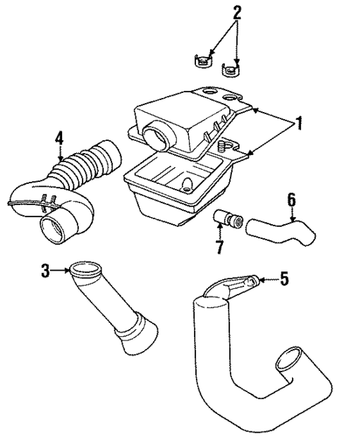 Air Intake for 1992 Chevrolet Cavalier #0