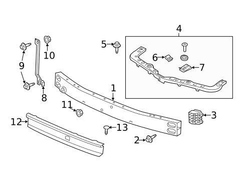 Bumper & Components - Front for 2018 GMC Terrain #1