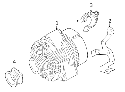 Alternator for 2003 Mercedes-Benz S55 AMG #1