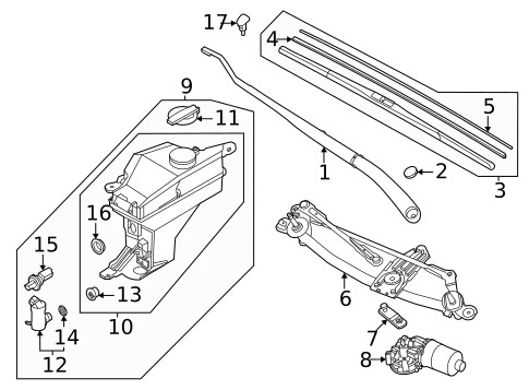 Wipers for 2007 Kia Rio5 #1