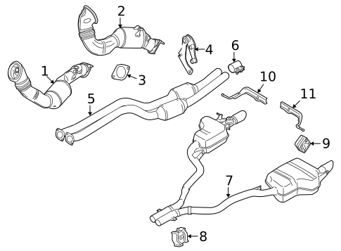 Exhaust Components for 2010 BMW Z4 #1