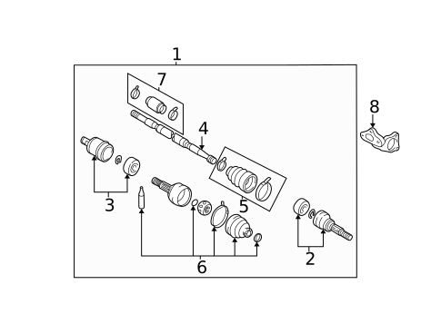 Drive Axles for 2001 Nissan Maxima #0
