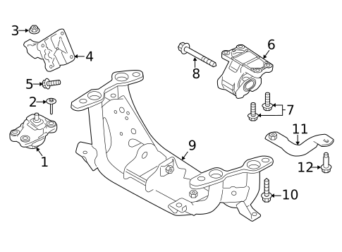 Engine & Trans Mounting for 2020 Land Rover Range Rover #1