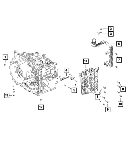 Valve Body, Accumulator, Solenoid and Parking Sprag for 2015 Dodge Dart #1