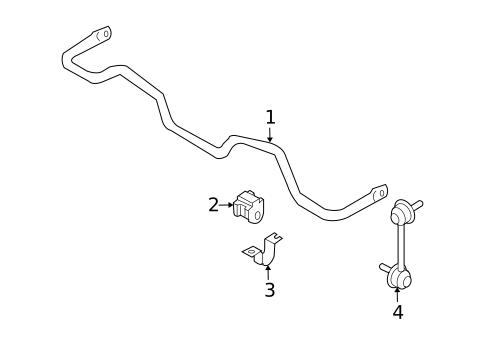 Stabilizer Bar & Components for 2015 INFINITI Q60 #0