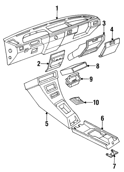 Instrument Panel for 1992 Volkswagen Fox #0