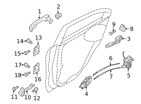 Lock & Hardware for 2014 Kia Rio #2