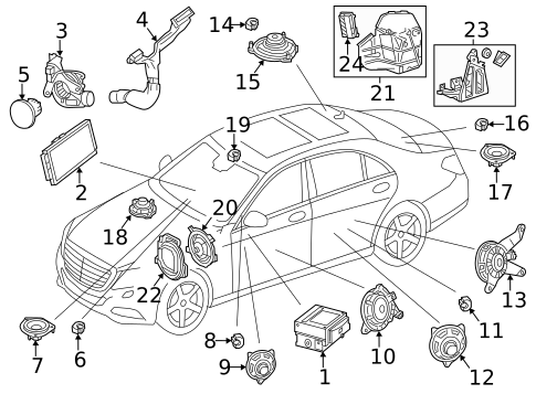 Sound System for 2020 Mercedes-Benz S65 AMG #0
