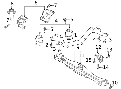 Cylinder Block Components for 2010 Audi Q7 #2