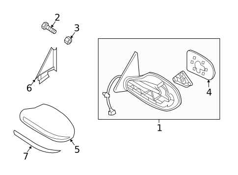 Outside Mirrors for 2010 Nissan Altima #1