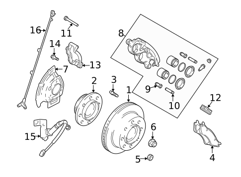 Front Brakes for 2007 Dodge Ram 2500 #3
