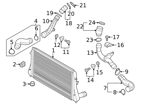 Radiator & Components for 2015 Volkswagen Jetta #5