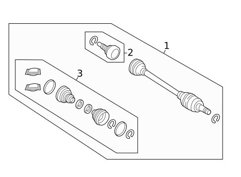 Drive Axles for 2022 Land Rover Defender 90 #2