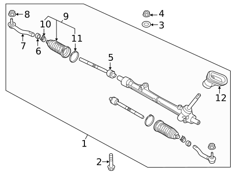 Steering Gear & Linkage for 2017 Nissan Versa Note #0
