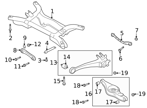 Rear Suspension for 2011 Mitsubishi Outlander #2