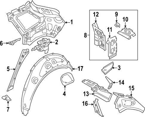 Inner Structure for 2025 Audi Q4 e-tron #0