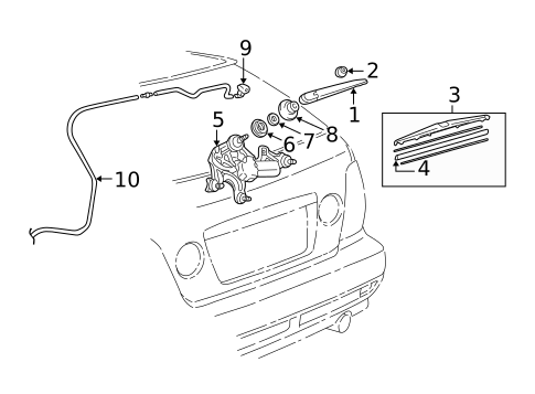 Wipers for 2003 Lexus IS300 #1