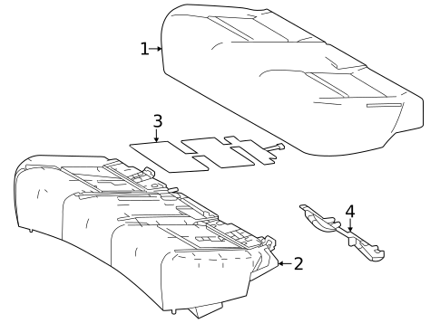Rear Seat Components for 2023 Lexus NX450h+ #5