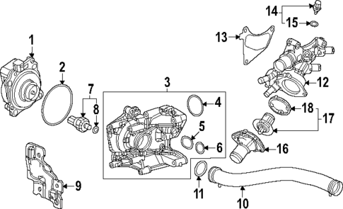 Water Pump for 2024 Honda CR-V #0
