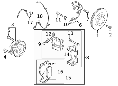 Front Brakes for 2023 Kia Sportage #0