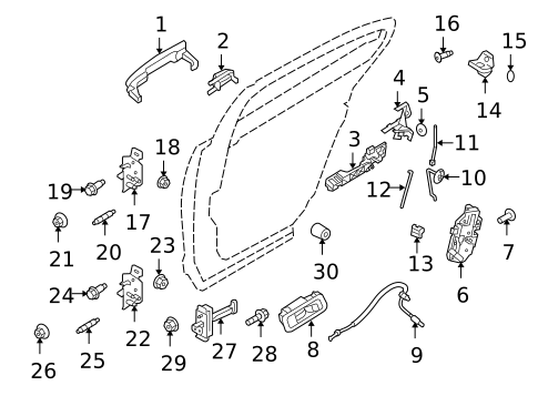 Front Door for 2015 Ford Special Service Police Sedan #2