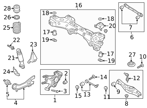 Rear Suspension for 2014 Kia Sorento #1