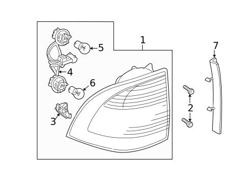 Tail Lamps for 2005 Saab 9-5 #1