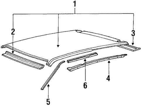 Roof & Components for 1986 Honda Civic #0