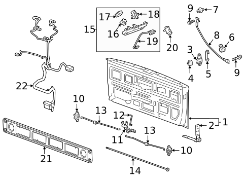 Tail Gate for 2024 Chevrolet Silverado 3500 HD #3