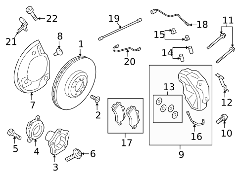 Front Brakes for 2022 Porsche Cayenne #1