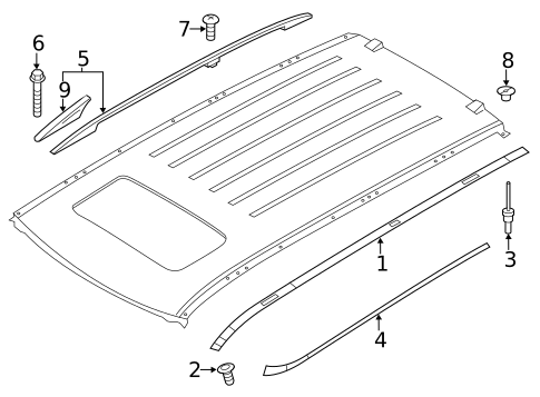 Exterior Trim - Roof for 2012 INFINITI QX56 #0