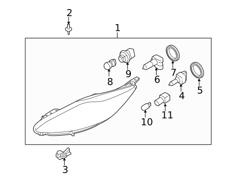 Bulbs - Chassis for 2012 Ford Fiesta #0