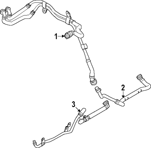 Hoses & Pipes for 2025 BMW 550e xDrive #1
