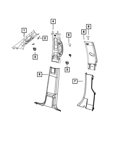 Panels - Moldings - Scuff Plates, Pillar, Cowl, 1/4 Panel Trim and Cargo Covers for 2020 Ram 1500 Classic #0