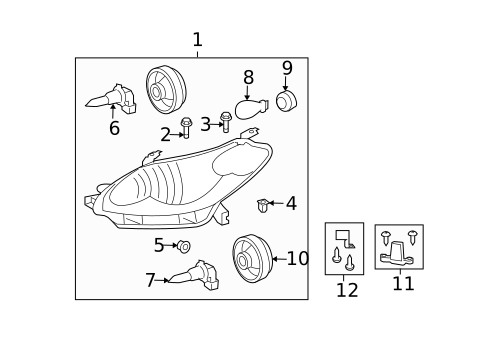 Bulbs - Chassis for 2009 Toyota Matrix #0