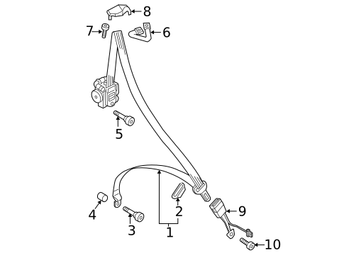 Seat Belt for 2020 Audi TT Quattro #2