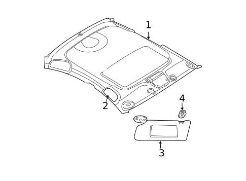 Interior Trim - Roof for 2010 Dodge Charger #0