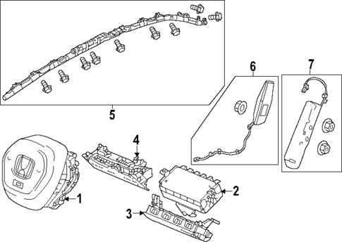 Air Bag Components for 2023 Honda Accord #0